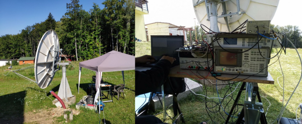 Installation of Ku-band terminal and experimental campaign with ELT-TT-12 modem